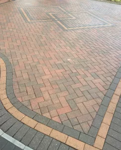 extremely clean block paving